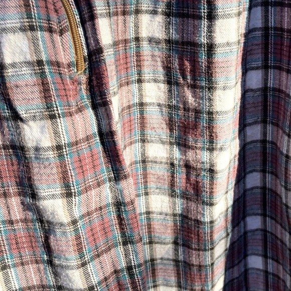 90s Joni Blair Flannel Midi Pinafore Dress Size L - Picture 3 of 15